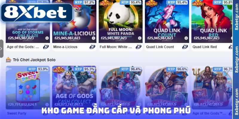 Kho game đẳng cấp và phong phú